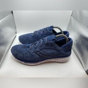 Saucony Kineta Relay men’s navy blue suede sneakers size 8.5